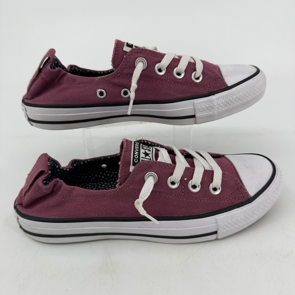 Converse Chuck Taylor All Star Shoreline Maroon Slip On Sneakers Shoes Women 7.5